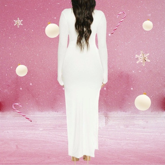 Reserved for @roselockard 💋 NWT Naked Wardrobe Side Slit Ribbed Dress- XL 💋 - Picture 6 of 8